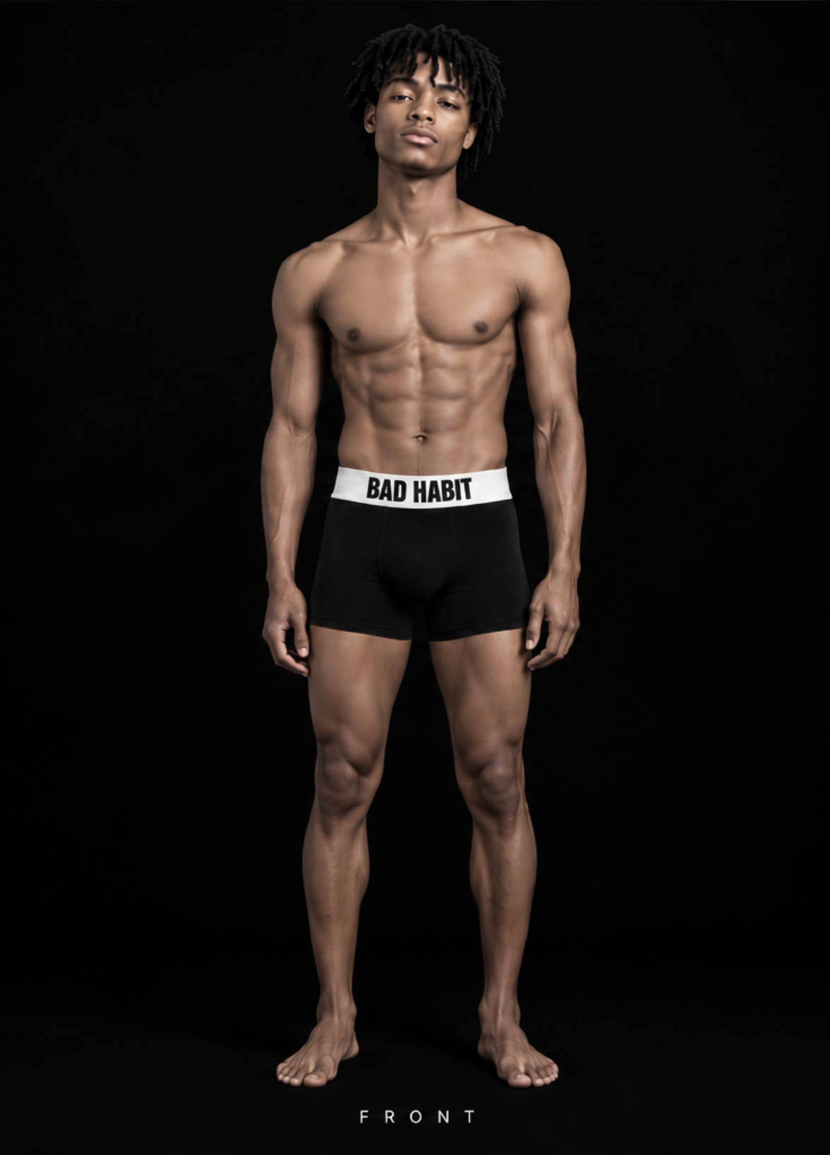 OOPS!KISSY BAD HABIT™ Signature Boxer Briefs  Black & White