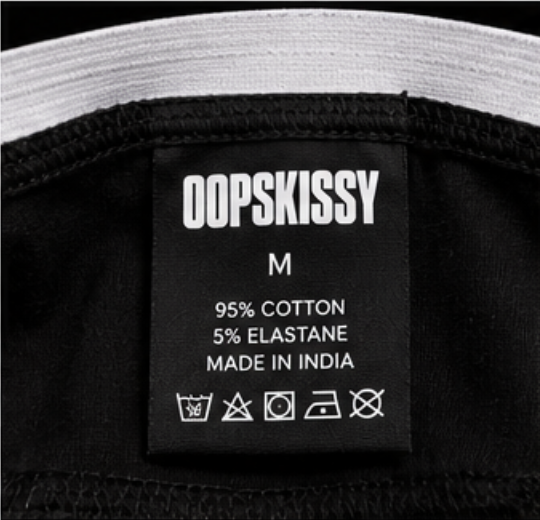 OOPS!KISSY BAD HABIT™ Signature Boxer Briefs  Black & White